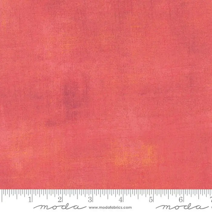 Pink Grunge Basics Salmon Fabric - 44"/45" Per Yard