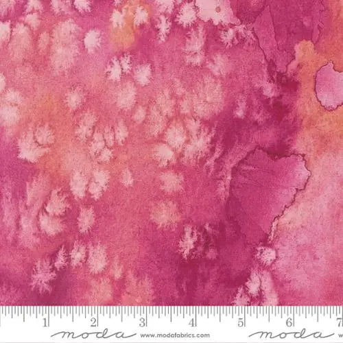 Tela de Acuarela de Rosa Rosa Fluida - 44"/45" por Yarda