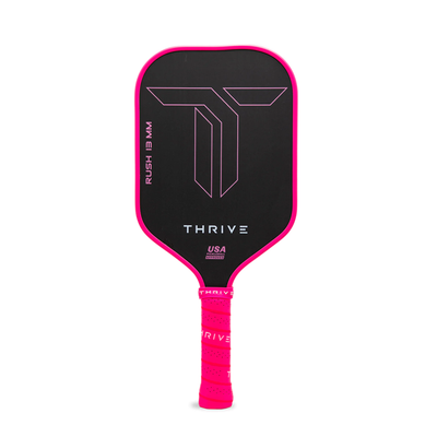 RUSH 13 Pink Singles Paddle - Power Meets Precision with Custom Accessories - Korvel