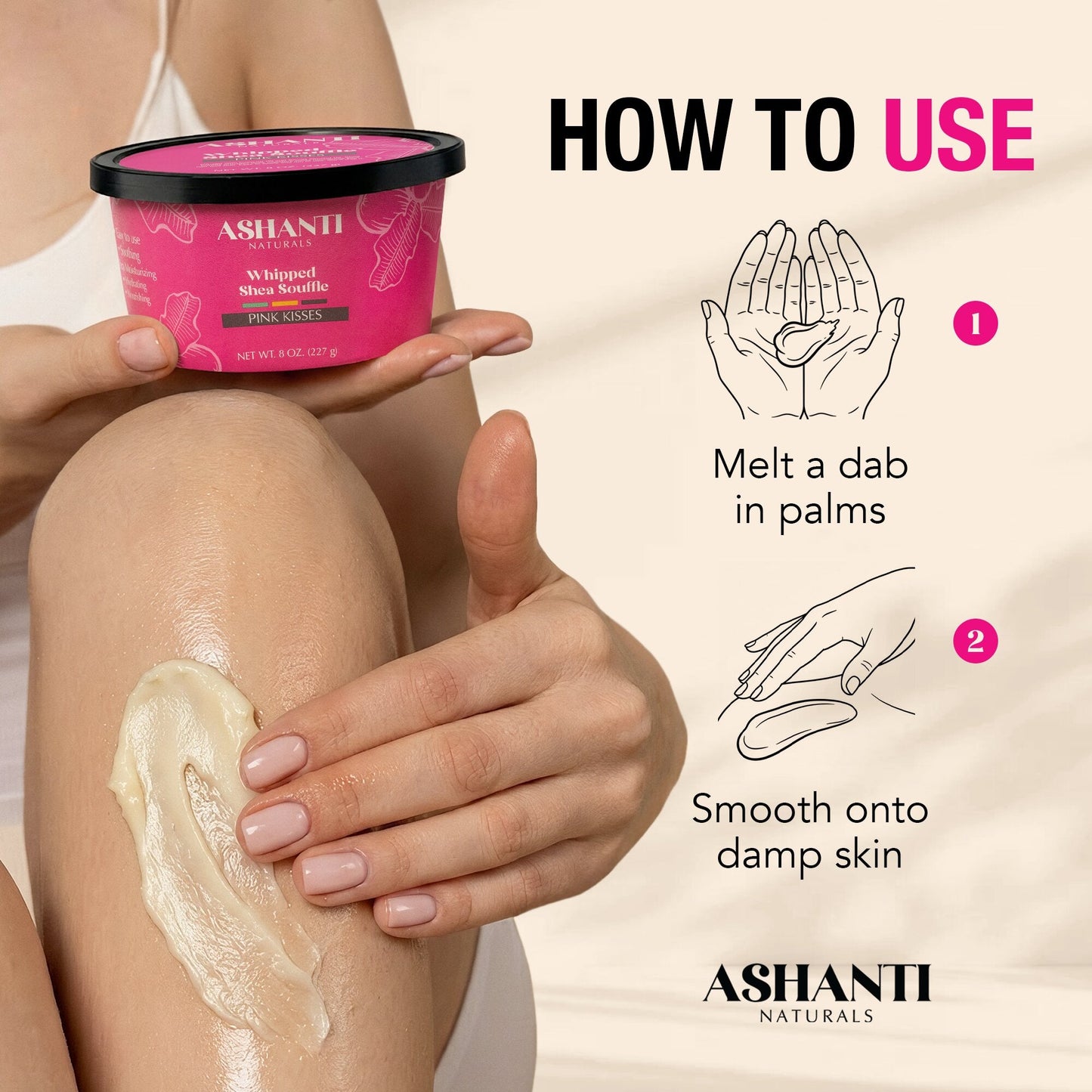 ASHANTI NATURALS Shea Souffle Pink Kisses