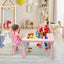3-Piece Toddler Multi-Activity Play Dining Study Set - Pink