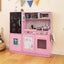 Cuisine de jeu fictif pour tout-petits en rose pour les 3-6 ans