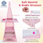 Tableau d'art de rangement double face 3 en 1 - Rose