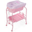 Table à langer pliable avec baignoire - Rose