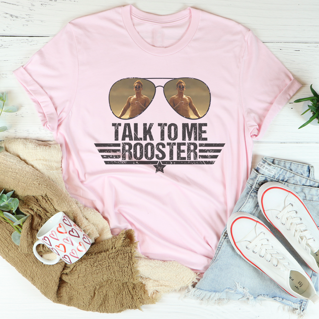 Camiseta de gallo "Háblame"