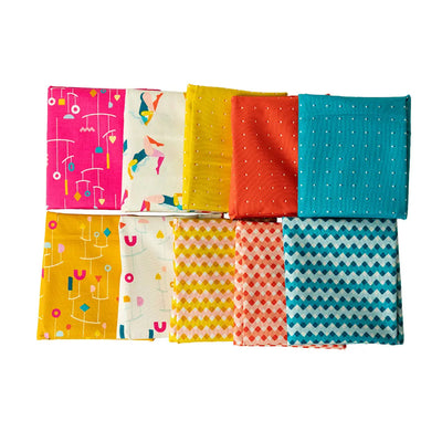 Pivot Fat Quarter Bundle - Set of 10 Premium Cotton Fabrics