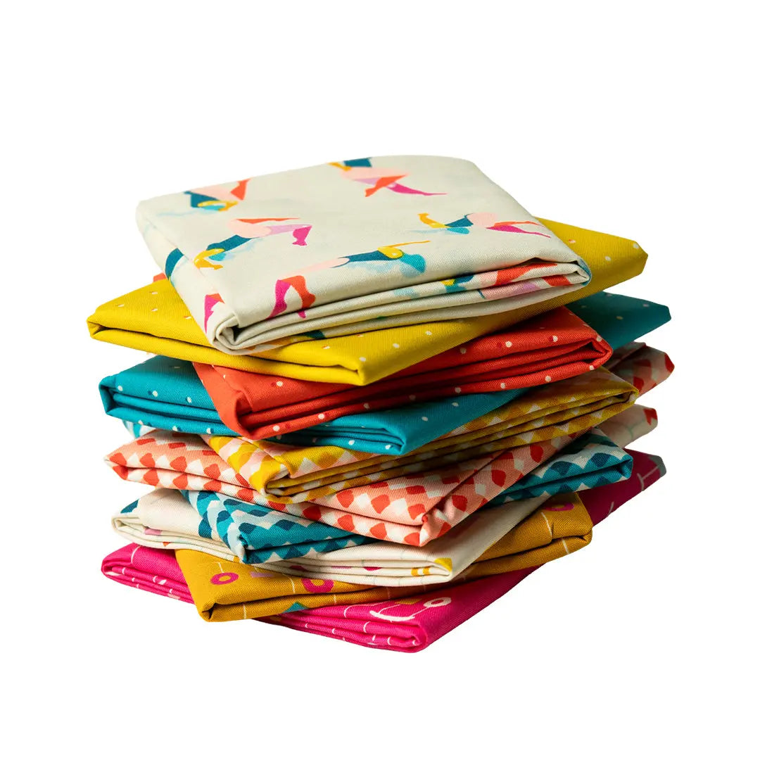 Ensemble de Fat Quarters Pivot - Ensemble de 10 tissus en coton premium