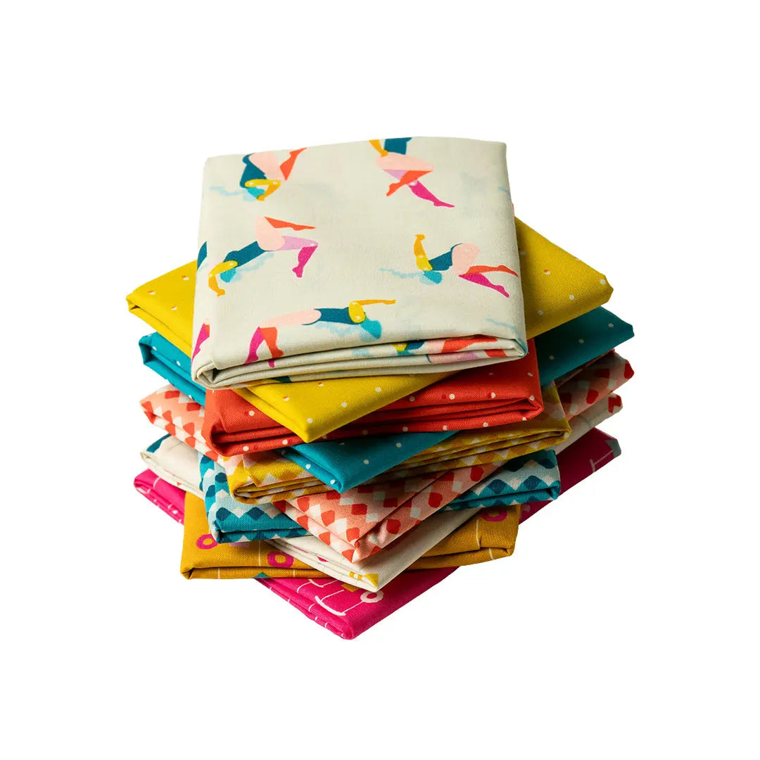 Ensemble de Fat Quarters Pivot - Ensemble de 10 tissus en coton premium