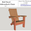 Paquete de Silla y Mesa Adirondack Clásica para Comodidad al Aire Libre