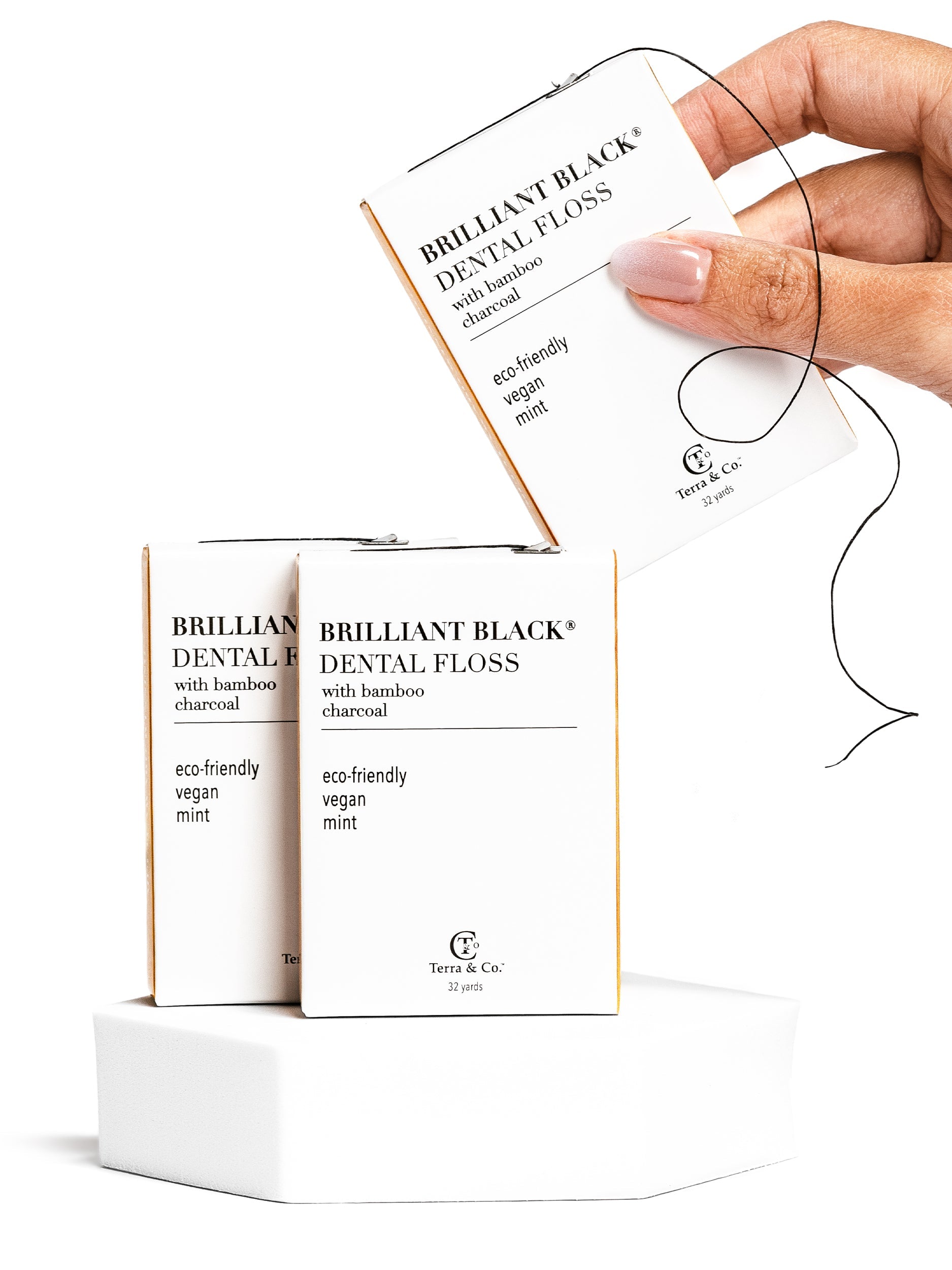 Plant-Based Dental Floss Trio – Vegan, Charcoal, Fluoride-Free | Terra & Co - Korvel