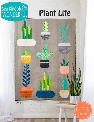 Patrón de Colcha Plant Life para Decoración Moderna del Hogar