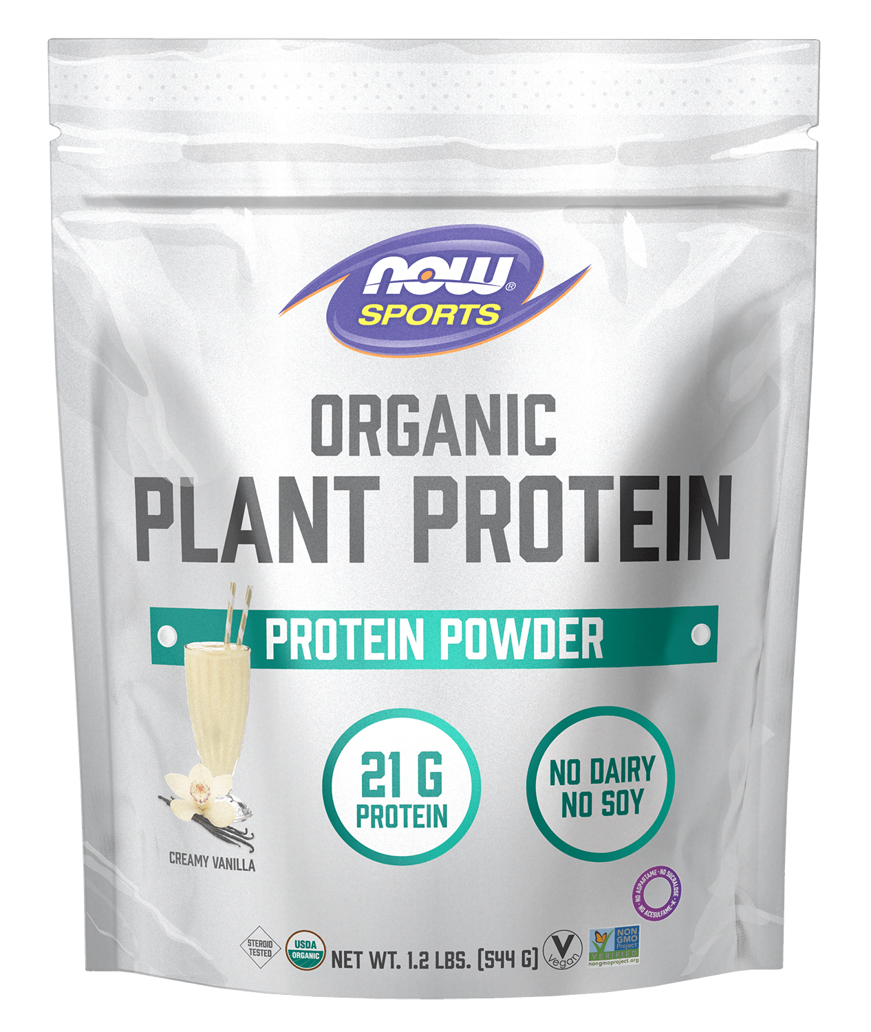 Proteína en Polvo de Plantas Orgánica - 1.2 lb