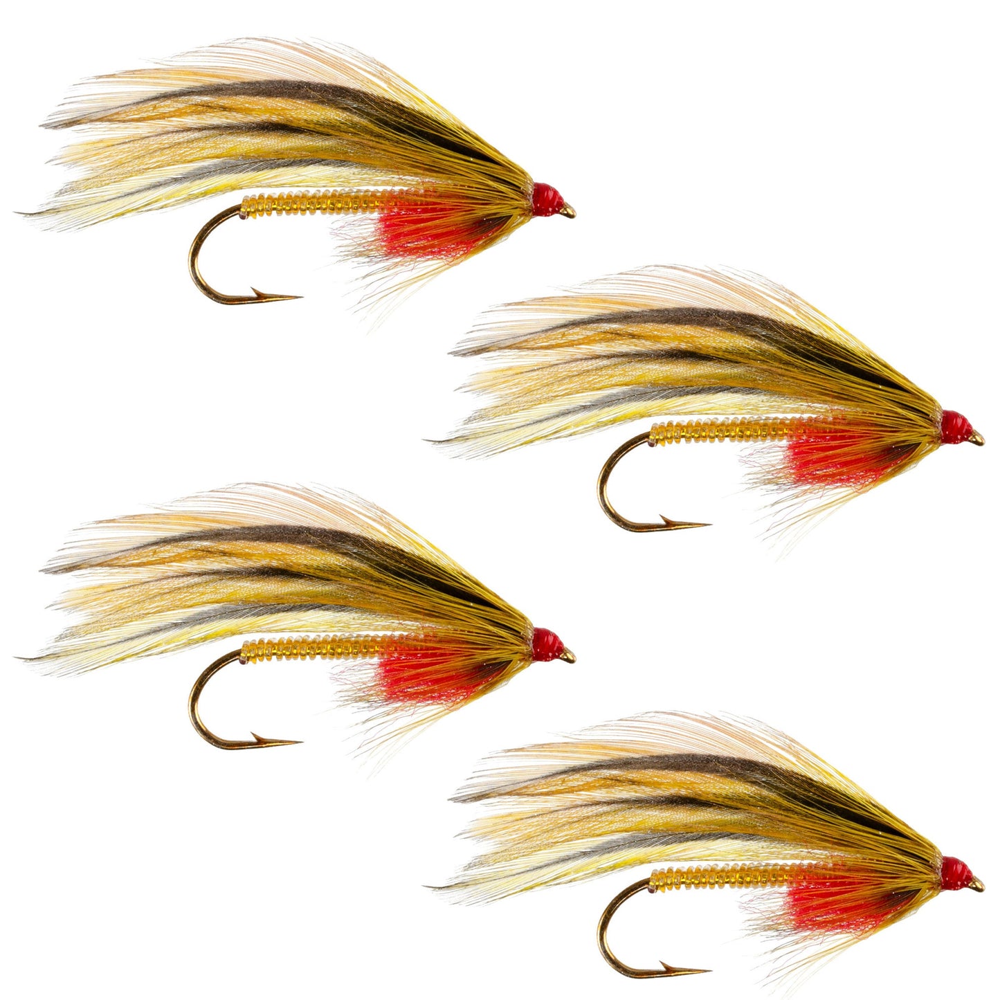 Premium Platte River Classic Streamer Flies - 4 Pack, Size 4 - Korvel