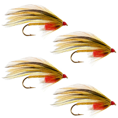 Premium Platte River Classic Streamer Flies - 4 Pack, Size 4 - Korvel