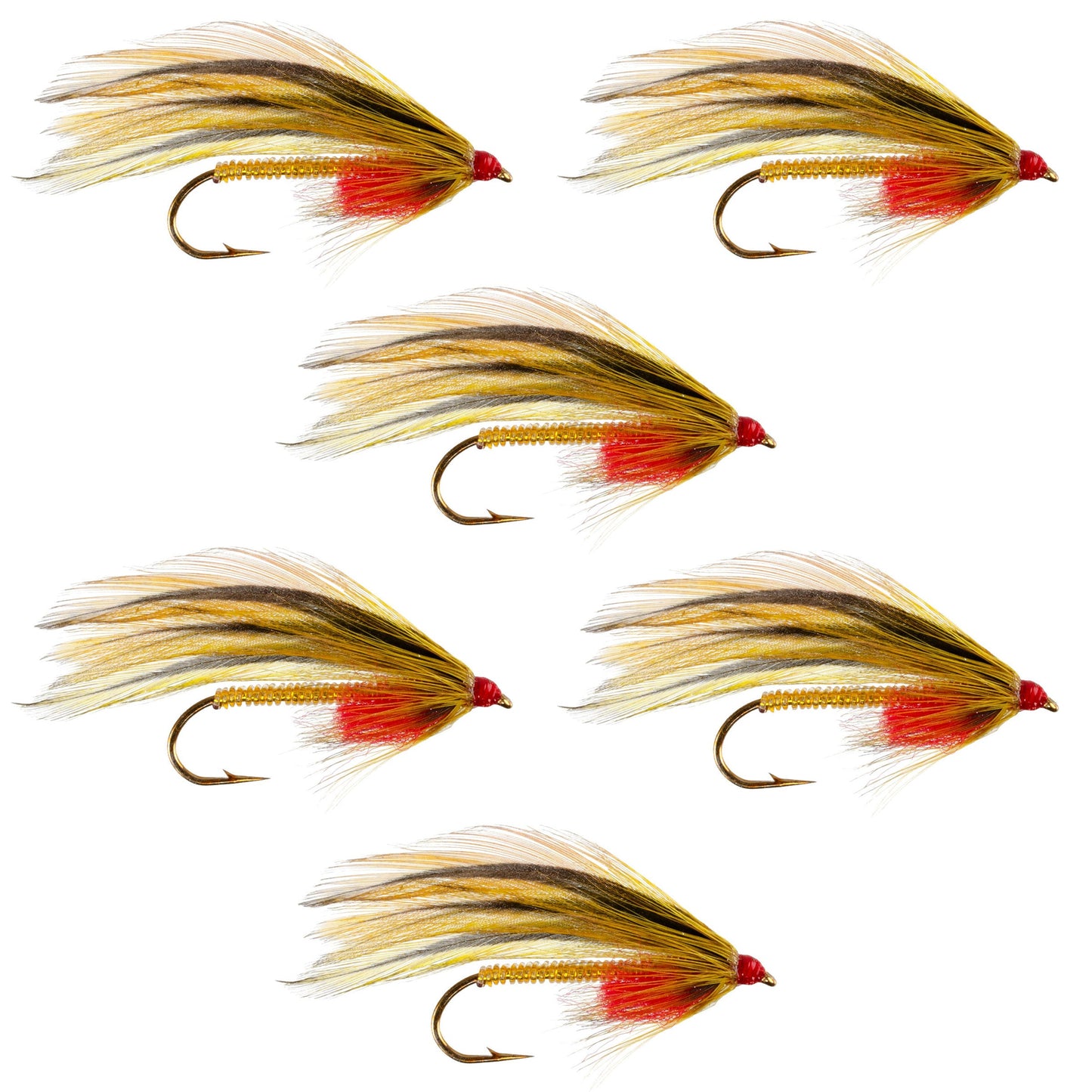 Platte River Special Classic Streamer Flies - 6 Pack, Size 4 Hooks - Korvel