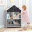 Bibliothèque pour enfants Playhouse avec tableau noir et tableau blanc - Gris