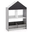 Bibliothèque pour enfants Playhouse avec tableau noir et tableau blanc - Gris