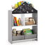Bibliothèque pour enfants Playhouse avec tableau noir et tableau blanc - Gris