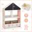 Bibliothèque pour enfants Gbruno Playhouse avec tableau noir - Rose