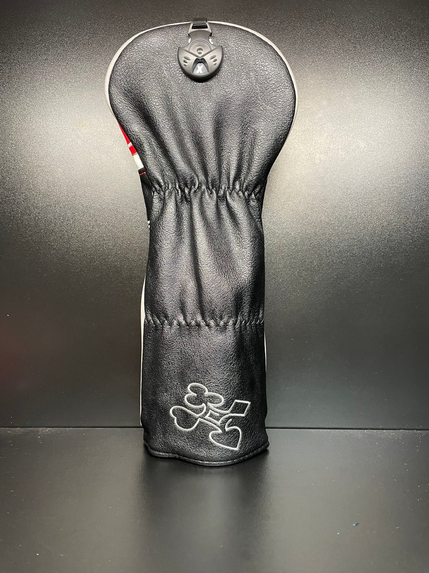 Funda para palo de golf con diseño festivo de naipes