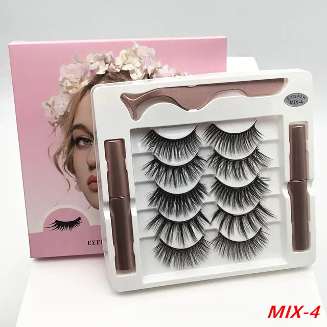 Premium 3D False Eyelashes with Magnetic Eyeliner