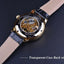 Men's Luxury Mechanical Watch with Leather Band