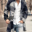 Manteau en Tweed à Col Montant pour Hommes