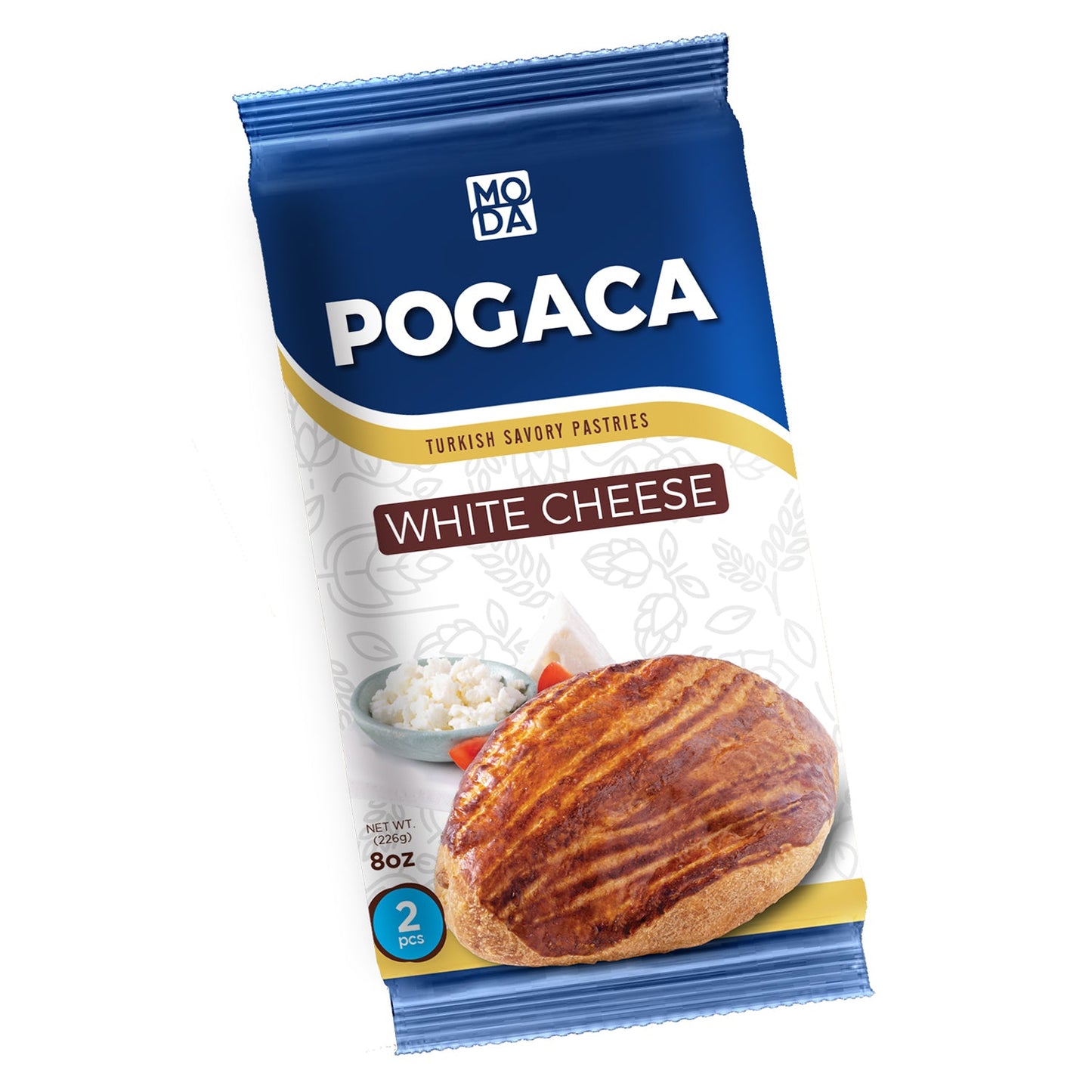Moda Poğaça – White Cheese Filled Pastries, 2 pcs, 226 g (8 oz)