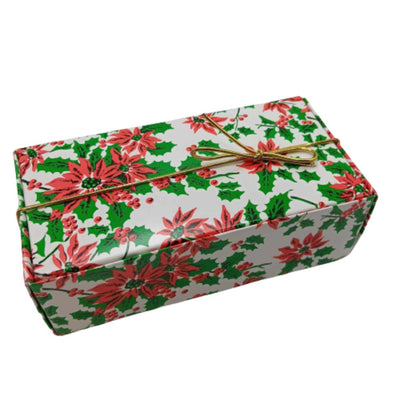 Poinsettia Candy Box Kit - 12 Boxes with Ribbons