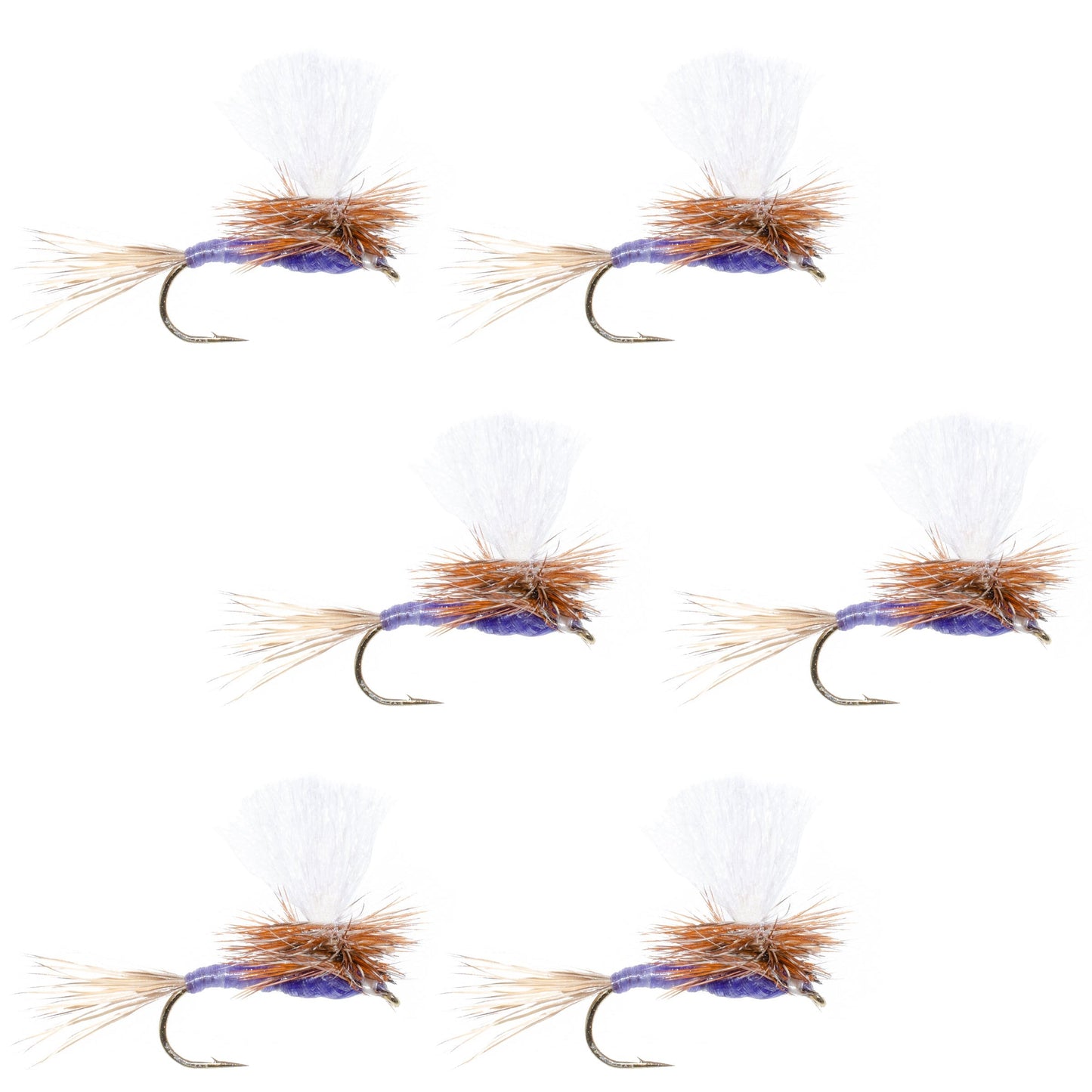 Vibrant Purple Haze Dry Fly - Pack of 6 Size 14 - Korvel