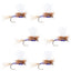 Parachute Purple Haze Dry Fly - 6 Flies Size 18 - Korvel