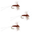 Pack de 3 mouches mayflies Poly Wing Rusty Spinner - Taille 14