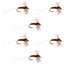 Mouches à Mayfly Poly Wing Rusty Spinner - Taille 18 (Pack de 6)