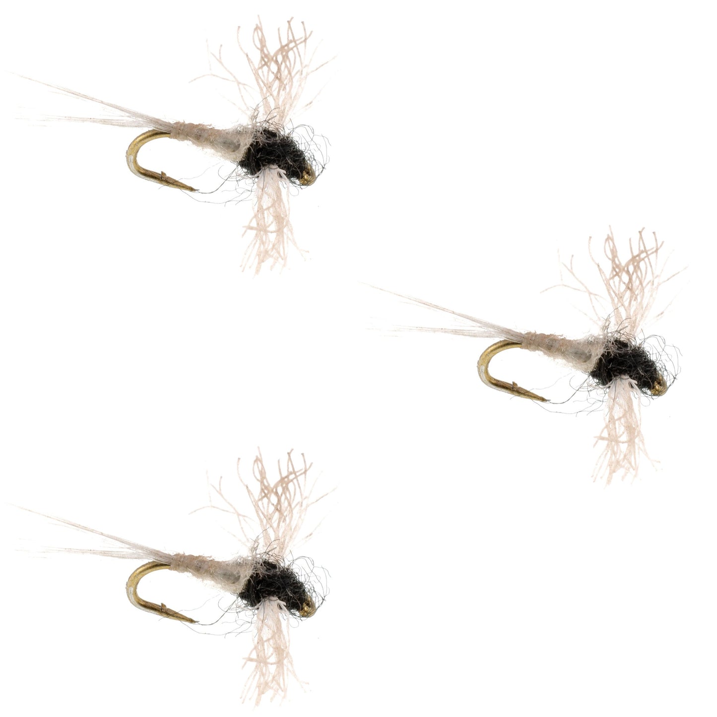 Pack de 3 mouches Z-Lon Wing Trico Spinner - Taille 22