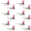 Trico Spinner High Visibility Pink Post - 12 Flies, Hook Size 22
