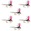 Mouches Trico Spinner Haute Visibilité Poste Rose - Taille 20 (Paquet de 6)