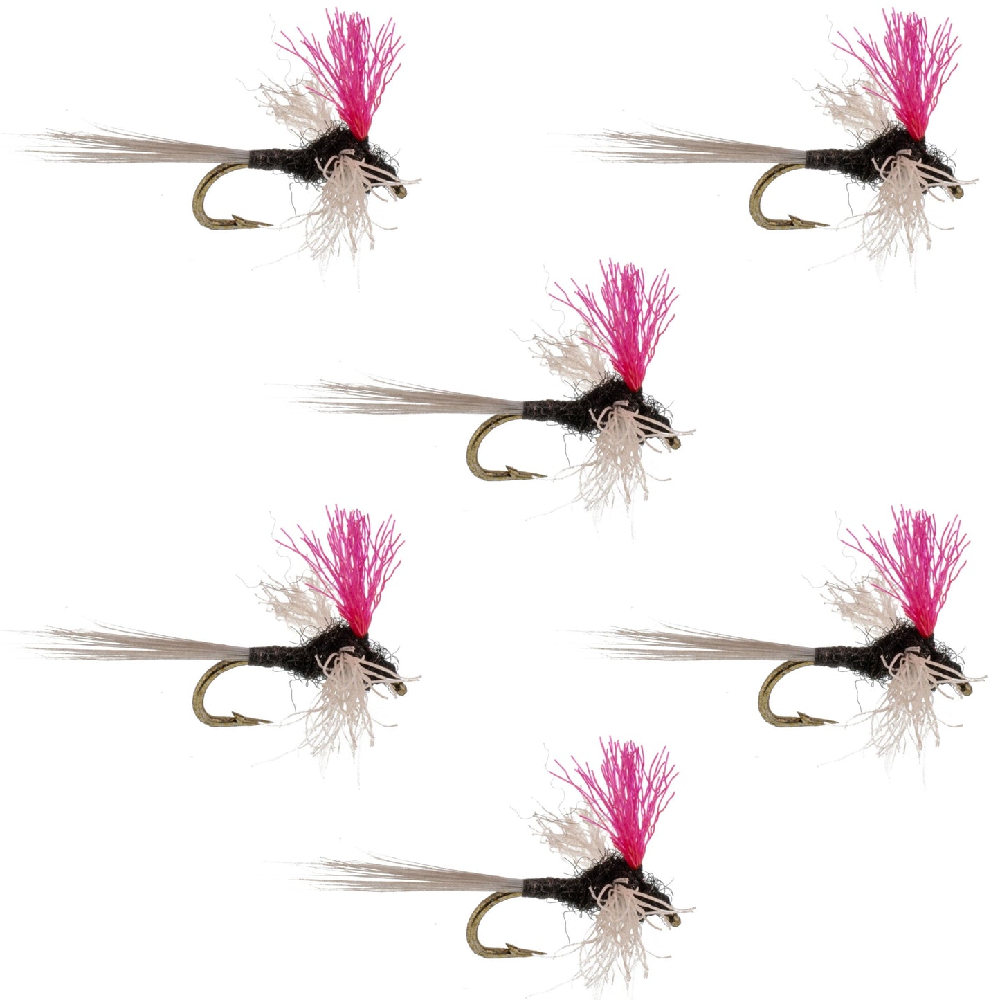 Mouches Trico Spinner Haute Visibilité Poste Rose - Taille 22 (Paquet de 6)