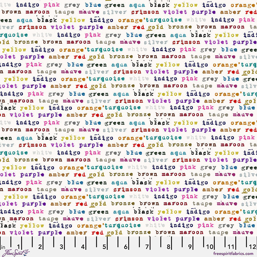 Polychrome Paper Stamped Cotton Fabric - 44"/45" Per Yard
