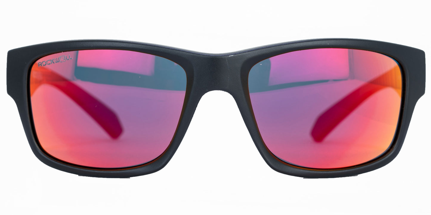 POMPEI FLOATABLE SUNGLASSES (MATTE BLACK/RED POLARIZED) - Korvel
