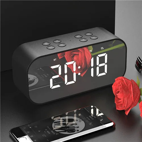 LED Mirror Portable Bluetooth Speaker - Korvel