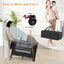 Cuna Plegable para Bebés con Alturas Ajustables y Colchón - Gris