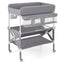 Mesa de Cambio de Bebé Portátil con Ruedas y Almacenamiento - Gris