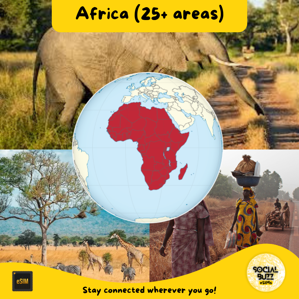 Ultimate eSIM Data Plan for Africa - 25+ Countries - Korvel
