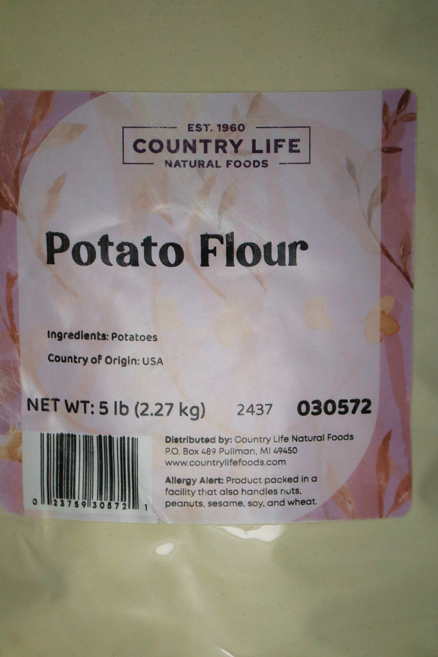 Harina de patata premium sin gluten para hornear y cocinar