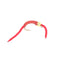 V-Ribbed Red Power Worm Nymph Flies - 1 Dozen Size 14 - Korvel