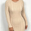 Vestido Bodycon de Punto Cozy Twist para Mujer