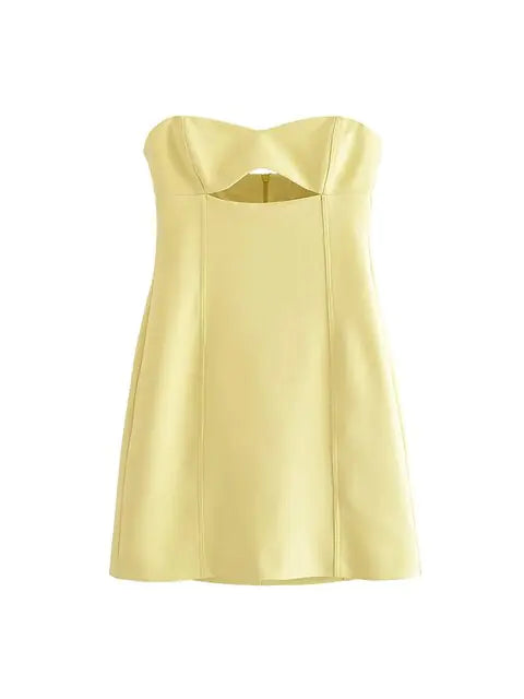 Ruched Sleeveless Mini Dress for Effortless Street Style