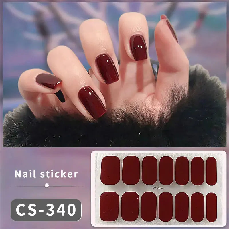 Premium DIY Gel Nail Stickers for Effortless Glam