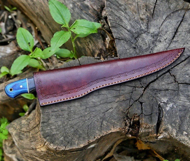 Premium 13-Inch Damascus Boning Knife with Pakkawood Handle - Korvel