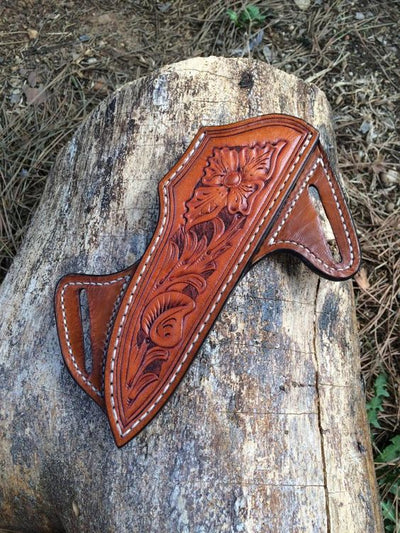 Luxury Bull Leather Sheath for Cowboy Knives - Ultimate Protection - Korvel